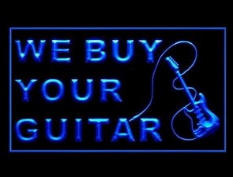 We Buy Your Guitar LED Neon Sign